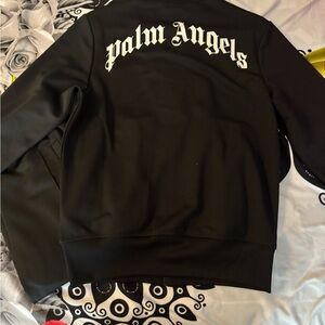 Palm Angels Black Sweatshirt with Logo